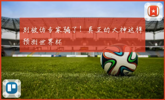 别被伪专家骗了！真正的大神这样预测世界杯