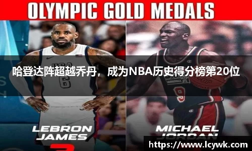哈登达阵超越乔丹，成为NBA历史得分榜第20位