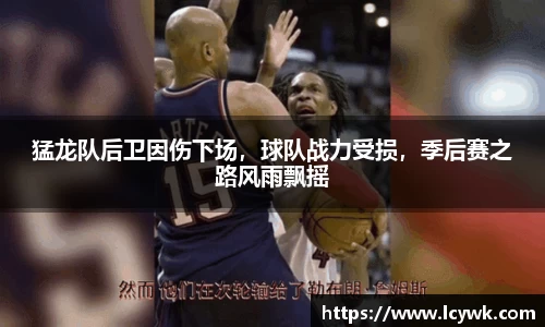 猛龙队后卫因伤下场，球队战力受损，季后赛之路风雨飘摇