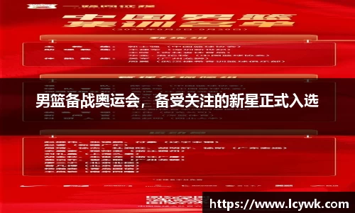 男篮备战奥运会，备受关注的新星正式入选