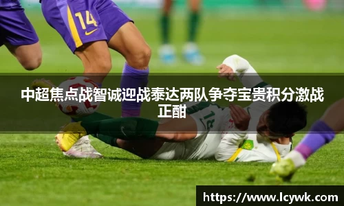 中超焦点战智诚迎战泰达两队争夺宝贵积分激战正酣
