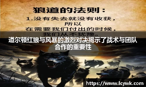 道尔顿红狼与风暴的激烈对决揭示了战术与团队合作的重要性